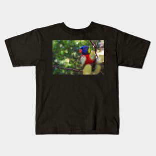 Rainbow Lorikeet in a Tree Kids T-Shirt